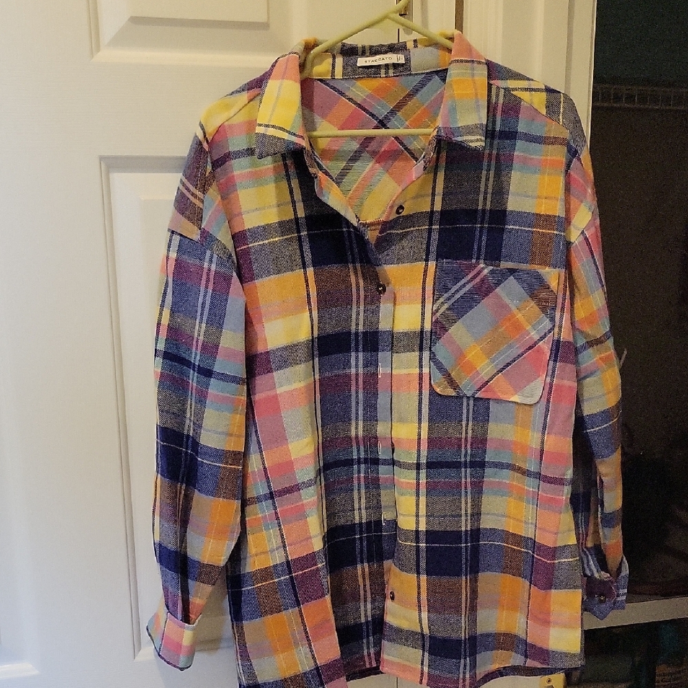 Staccato Multicolor Plaid Shirt